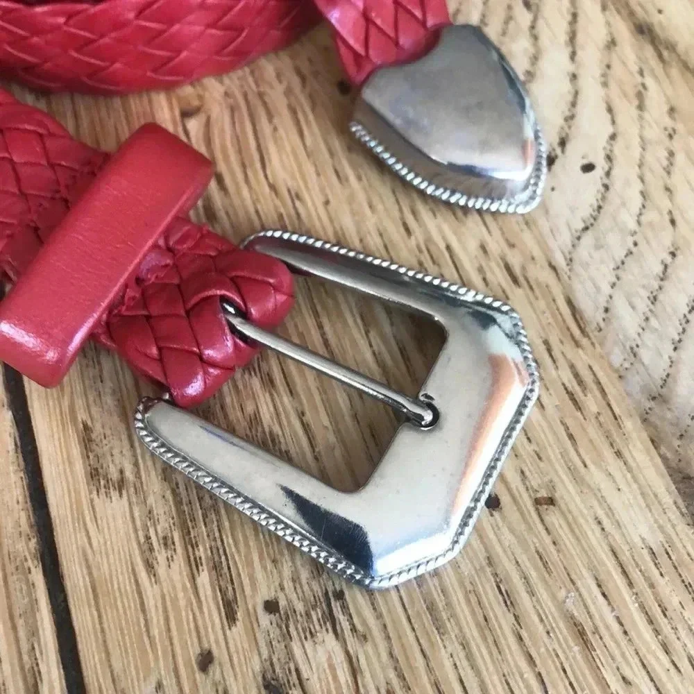 Ginnie Johansson Braided Leather Belt. 1985. Size 47